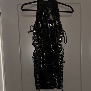 Club Exx SENSORY ESCAPADE BODYCON DRESS - HOLO